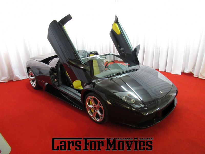 CarsForMovies | Lamborghini Murcielago Roadster 2005 Italien Schwarz Gelb Zivilfahrzeug Cabrio Baden-Württemberg 5494 Sportwagen Supercar Luxus V12